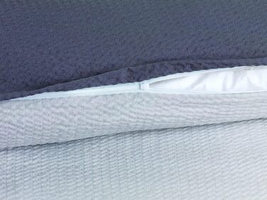 Постільна білизна та наволочка з мікрофібри basatex, універсальне підодіяльник для пухової ковдри та подушки 135x200 80x80 100 поліестер / срібло з мікрофібри темно-синього кольору (135x200 см, сріблясто-сірий)