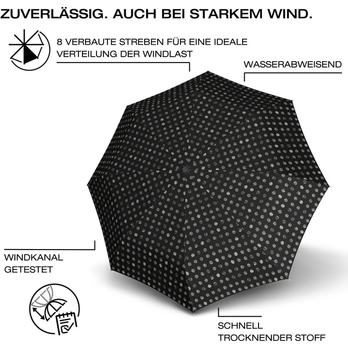 Парасолька Knirps I.200 M Duomatic сумка I кишенькова парасолька автоматична і компактна I легка і захищена від шторму
