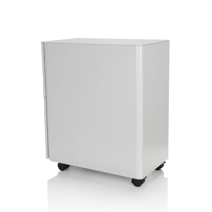 Контейнер на колесах COLOR I, метал білий (hjh OFFICE)