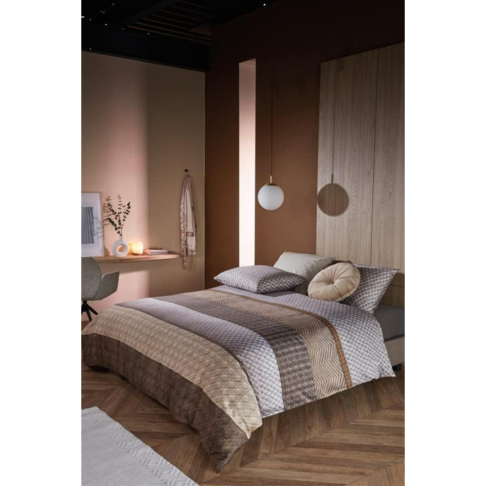 Комплект постільної білизни Beddinghouse бавовняний стьобаний колір натуральний, розмір 135x200см80x80
