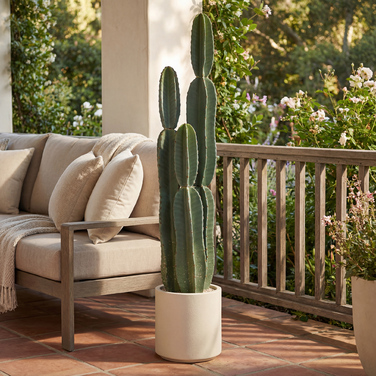 Штучна кактусова рослина, велика (111 см) у горщику. Ідеально підходить для офісу або вітальні.