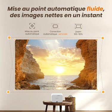 JBL Beamer Sound: LED проєктор Yaber L2s з автофокусом, WiFi 6, Bluetooth 5.1 для домашнього кінотеатру