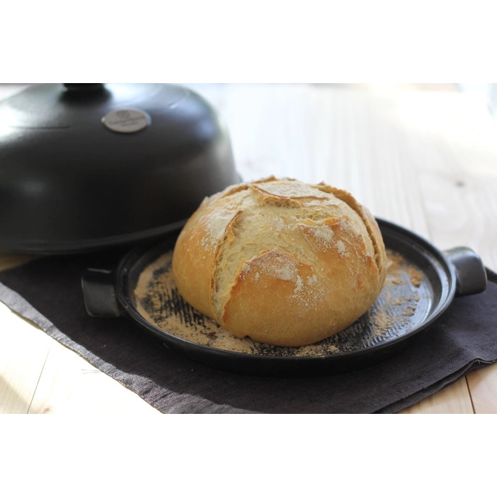Форма з кришкою для випічки хліба Emile Henry Bakeware 34x28.5x16.5 см, чорний (799108), Fusain