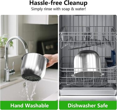 Електричний подрібнювач для кухні 2.5л, мультиподрібнювач 300W з 2 запасними лезами, 3 швидкості, придатний для миття в посудомийній машині, нержавіюча сталь 304, для дитячого харчування, овочів, фруктів, м'яса