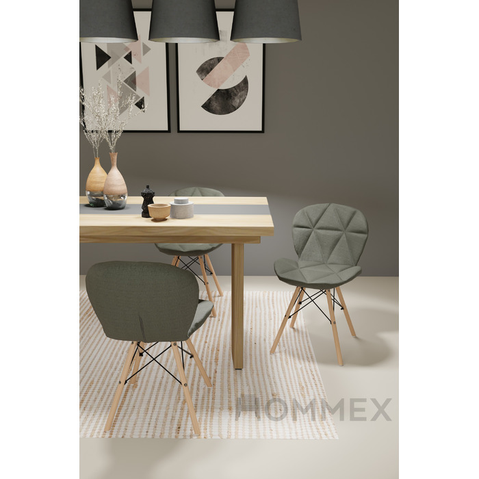 Стілець Hommex Karmen Dark Grey (арт. H-145 Dark Grey)