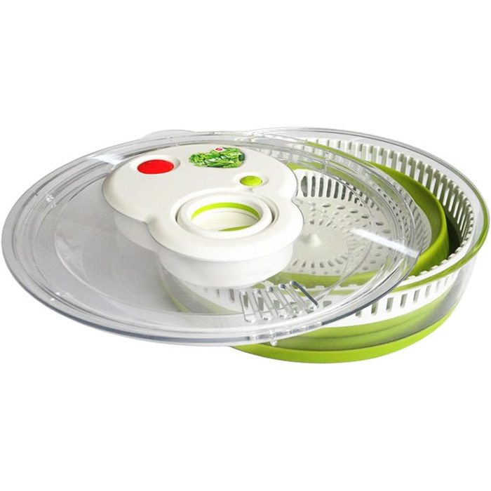 Салатниця-швидкоцентрифуга Emsa Turboknopf Turboline, 4,5 л, зелена