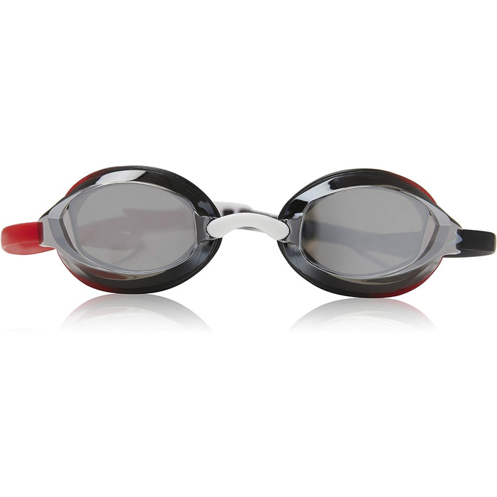 Дзеркальні окуляри Speedo Vanquisher EV, панорамні, антивідблискові, проти запотівання, із захистом від ультрафіолету Дзеркальний Червоний Чорний/Дим/Сірий
