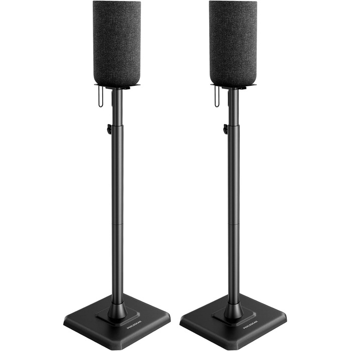 Підставка для колонок Perlegear PGSS12, регульована висота 83-107 см, для сателітної акустики, з кабельною організацією, 6 кг