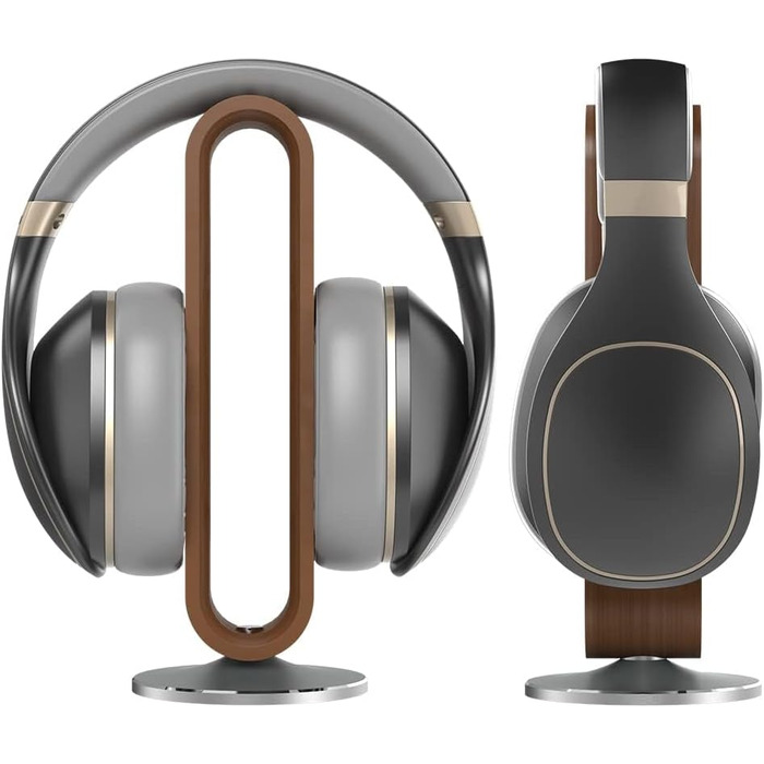 Підставка для навушників EHOTER з дерева, U-подібний дизайн, універсальна, для всіх розмірів навушників