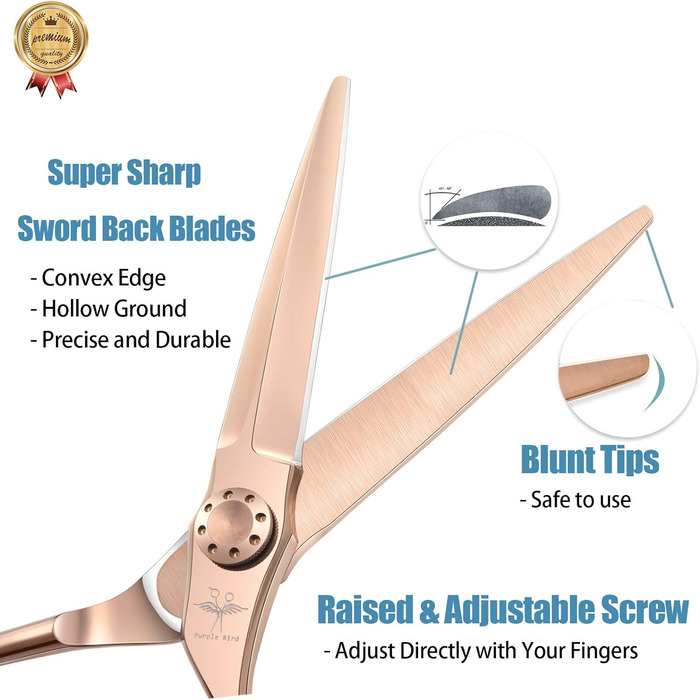 Дюймові ножиці для волосся професійні ножиці для стрижки волосся для жінок і чоловіків, 6-