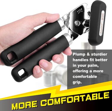 Ручний відкривач для банок PrinChef з потужним магнітом, чорний