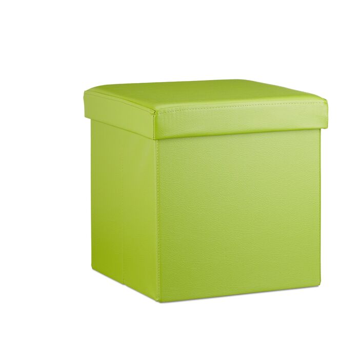 Relaxdays Складний табурет з штучної шкіри