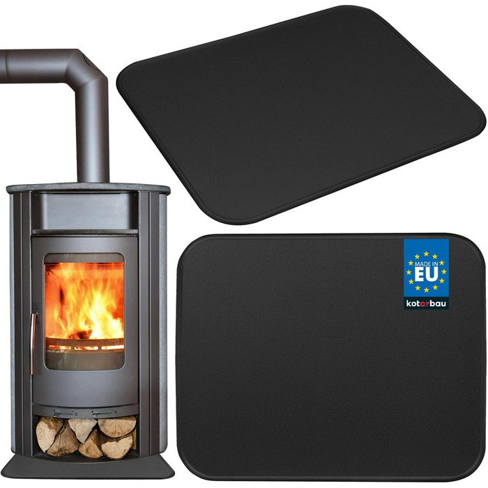 Підставка під камін KOTARBAU® з порошковим покриттям, сталева, 48 x 60 см, захист від бруду та іскр