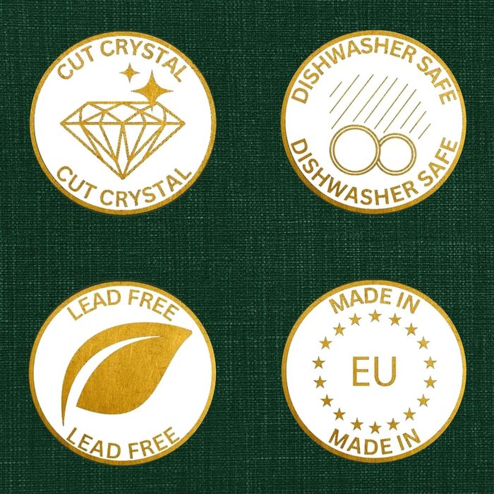 Склянка для коньяку/бренді Glenrigg 250 мл – без свинцю, з важким дном, подарункова упаковка, сніфтер для коньяку, віскі та насолоди