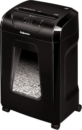 Fellowes знищувач паперу Powershred FS-12C: 12 листів, перехресний шредер, 19 л контейнер, для офісу та дому, знищення кредитних карт, білий