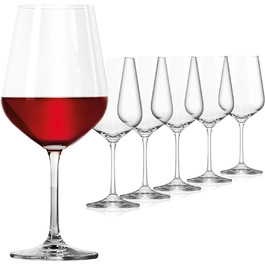 Келихи для вина Sahm Набір червоних вин (6 шт. ) - 580 мл Келихи для червоного вина - Можна мити в посудомийній машині - Міцний набір келихів для вина Червоне вино