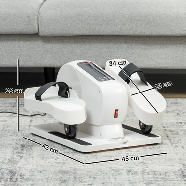 Компактний еліптичний тренажер для дому під стіл, електричний крос-тренажер з 12 рівнями швидкості та 7 рівнями опору