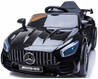 Дитячий електромобіль Mercedes GTR-S: м'які колеса EVA, шкіряне сидіння, пульт ДК, червоний