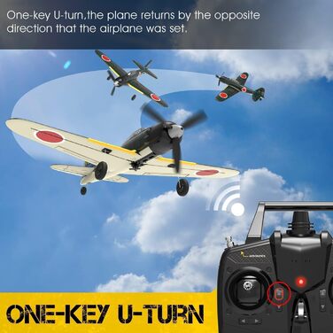 Літак на радіокеруванні VolantexRC 761-5 P51 Mustang RTF 4-канальний, для початківців, зі стабілізацією Xpilot та акробатичними режимами