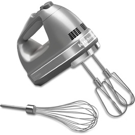 Міксер ручний KitchenAid 5KHM7210ECU Contour Silver, сріблястий