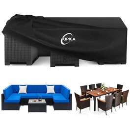 Чохол для садово-патіо меблів Kipiea, водонепроникний, прямокутний, 242x162x100 см