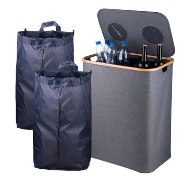 Контейнер для збору пляшок Relaxdays з двома відділеннями