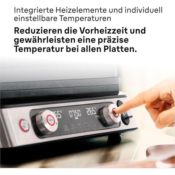 Контактний гриль Braun MultiGrill 9 Pro CG 9167 з 6 наборами панелей (гриль, плоскі, вафельні), термодатчиком та функцією Boost