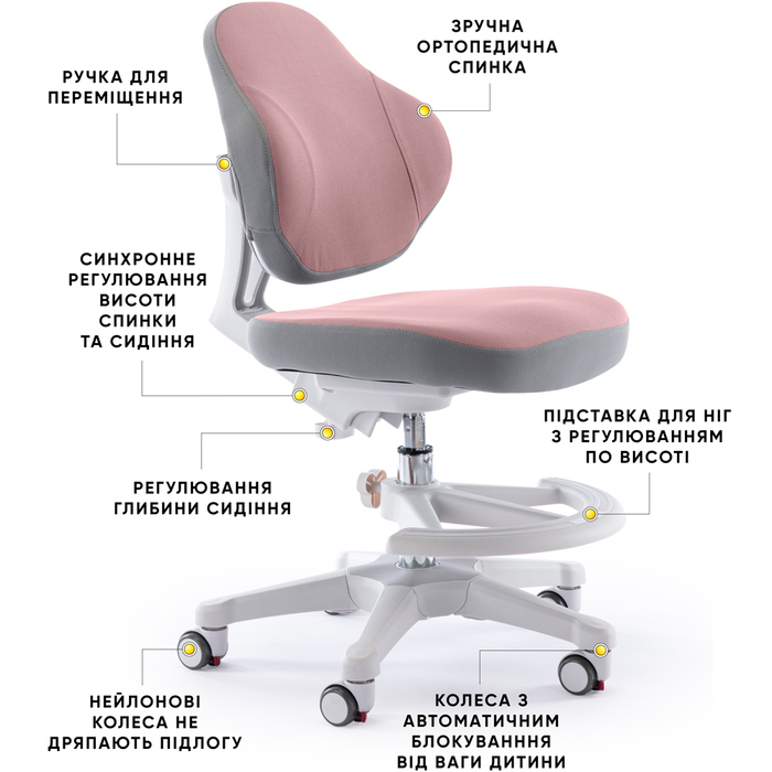 Дитяче крісло Evo-Kids Mio Classic DP (арт.Y-405 DP)