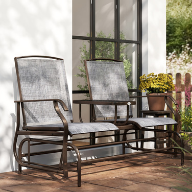 Садовий крісло-гойдалка з лавкою, крісло-гойдалка, садовий стілець з столом, лавка-гойдалка на 2 особи