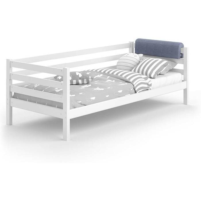 Захисний бортик для ліжечка Bettumrandung 70x20 см сірий, універсальний, для безпеки малюка