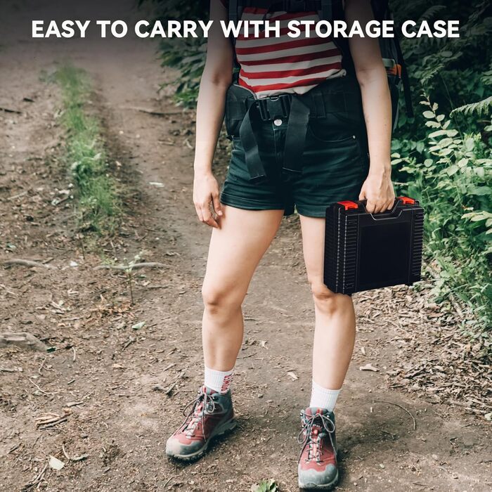 Портативний газовий набір для кемпінгу Onlyfire Klein з кейсом, 2000W, Piezo-запалювання, для походів та подорожей на автодомі, зелений