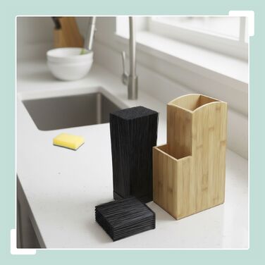 Блок для ножів Relaxdays з бамбука, 2 ящики