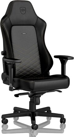 Noblechairs HERO: ігровий крісло, офісне крісло, крісло для роботи - PU-шкіра, чорний/золотий