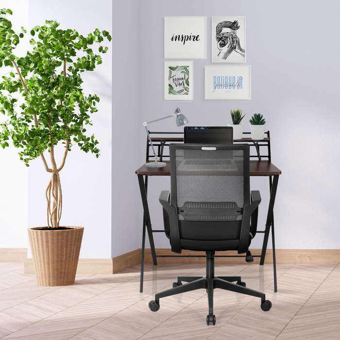 Офісне крісло / поворотне крісло PRESTON Mesh Black hjh ОФІС