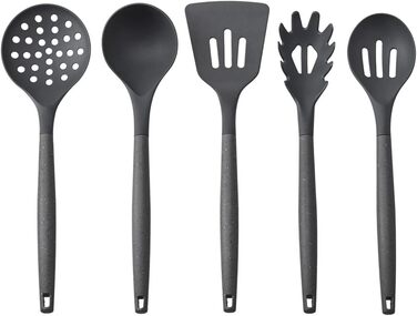 Набір ножів Karaca Gusto 12 предметів з обробною дошкою та кухонними аксесуарами (сірий)