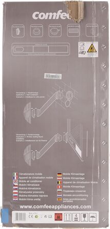 Мобільний кондиціонер Comfee MPPH-09CRN7, 9000 BTU 2,6 кВт, охолодження, вентиляція та осушення, площа приміщення до 88 м (33), мобільний кондиціонер зі шлангом для відпрацьованого повітря 09K-33m-A