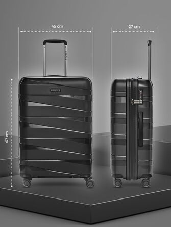 Візок REDOLZ Hard Shell 67см Поліпропілен 4-Дві котушки та TSA (Essentials 10)