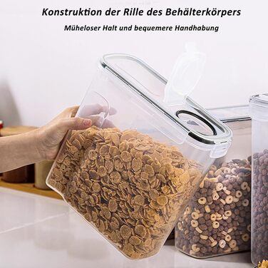 Контейнери для зберігання Caliyo з кришкою, герметичні, набір 4 шт. для продуктів харчування