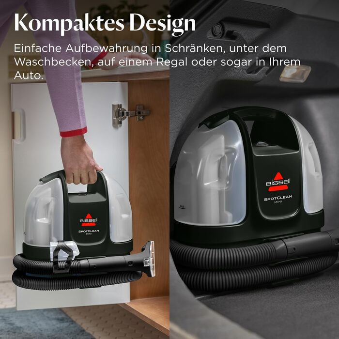 Портативний мийник для килимів Bissell SpotClean Mini 41491 - компактний, для дому та авто