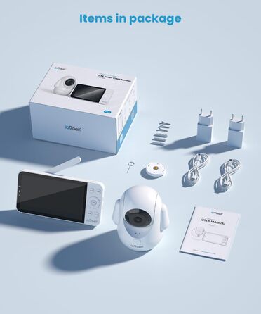 Відеоняня ieGeek з камерою 2.5K/4MP, 5.5