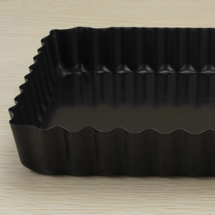 Прямокутна форма для пирога Tebery з 2 предметів розміром 36 X 15 X 3 см з антипригарним покриттям і оптимальною теплопровідністю, форма для пирога з заварним кремом з підйомним підставою