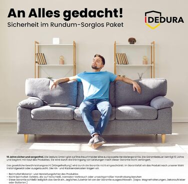 Набір димових сповіщувачів Rauchmelder 5 шт. з магнітним кріпленням, без свердління, 10 років гарантії