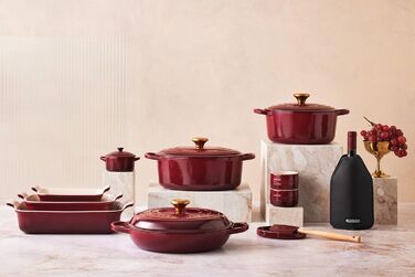 Le Creuset Signature Казанок з чавуну з кришкою, овальний, 29 см, 7,5 л, для всіх типів плит, включаючи індукцію, колір Chambray