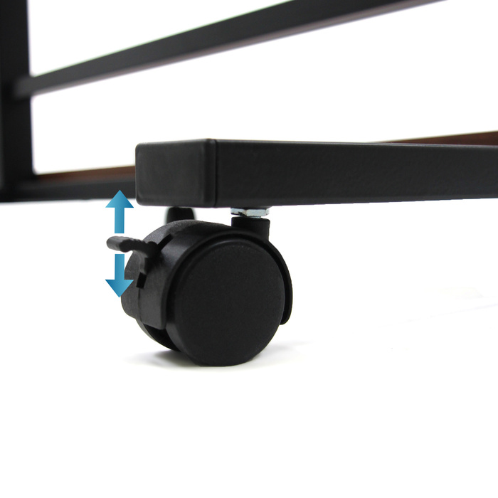 Робочий стіл / Комп'ютерний стіл СТАНЦІЯ II 50 x 80 см чорний / горіх hjh OFFICE