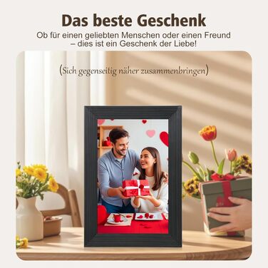 Цифровий фоторамка Frameo WLAN, 10.1 дюйми, LCD сенсорний екран 1280x800, 32GB, автоматичне обертання, підключення Wi-Fi, сумісний з додатком Frameo