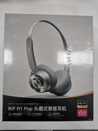 Накладні навушники iKF R1 Pop Retro Bluetooth, відтворення 75 годин, HiFi, ENC, додаток, прозорість (зелений)