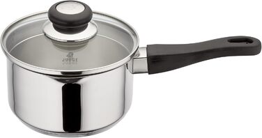 Набір каструль Judge Vista з нержавіючої сталі, 16/18/20 см, з кришкою-ситом та носиком, підходить для індукційних плит, можна використовувати в духовці