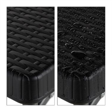 Набір з двох барних стільців Relaxdays, чорний