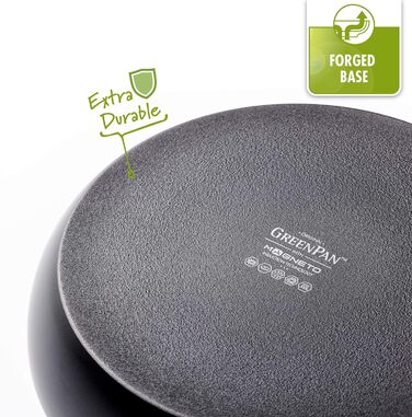 Сковорода Вок GreenPan Torino (28 см / 3,6 л), керамічна з антипригарним покриттям, не містить PFAS, індукційна, посудомийна машина