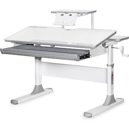 Дитячий стіл Mealux Edmonton Multicolor G з полицею S50 (арт. BD-610 W/MC + G+ S50 WG)